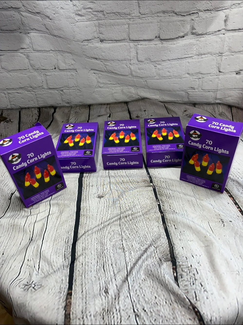 Candy Corn String Lights - Orange & Yellow Halloween Party Lights (70 Count)